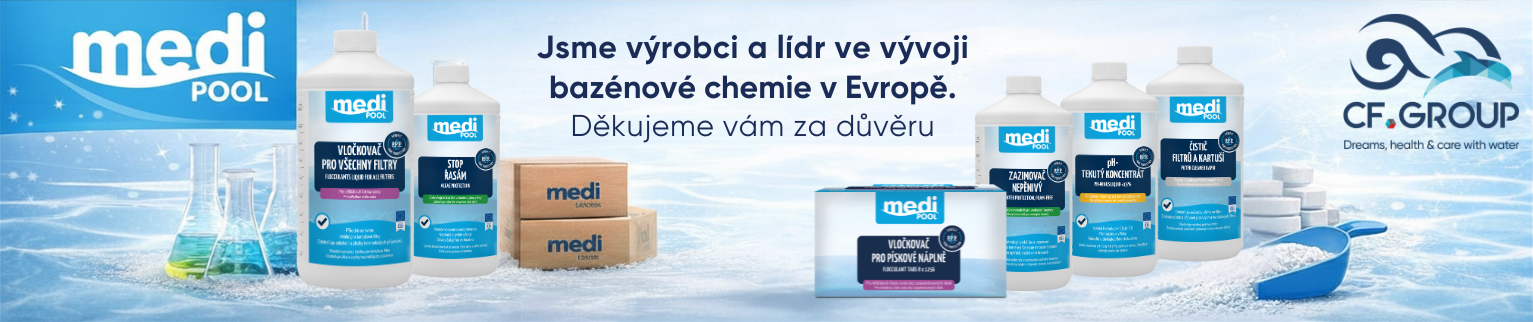 Jsme výrobci a lídr ve vývoji bazénové chemie v Evropě. Děkujeme vám za důvěru (1)
